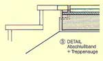 Detail Abschlu&szlig;band und Treppenauge 