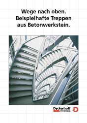 Beispielhafte Treppen aus Betonwerkstein